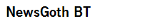 NewsGoth BT